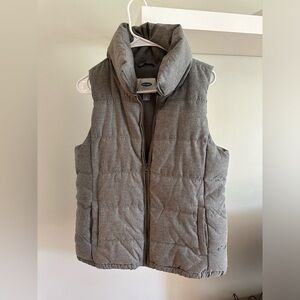 Old Navy vest. Grey. Size medium. Fleece lined. Worn only a couple times.